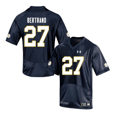 Notre Dame Fighting Irish Men's JD Bertrand #27 Navy Under Armour Authentic Stitched College NCAA Football Jersey YKK8199JO